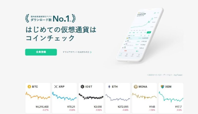 コインチェックHP