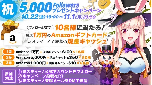 5000フォロワー