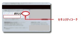 セキュリティコードの隠し方